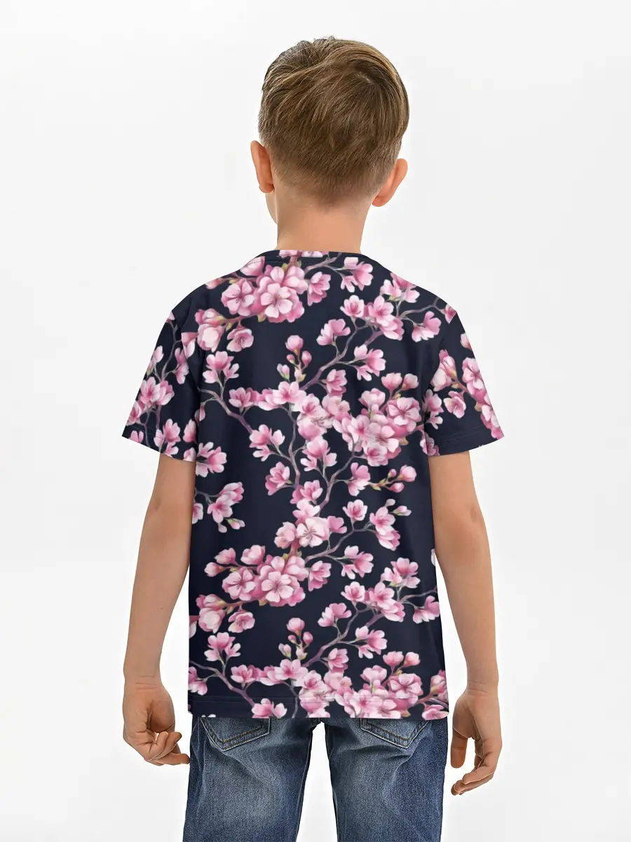 Детская базовая футболка / Сакура