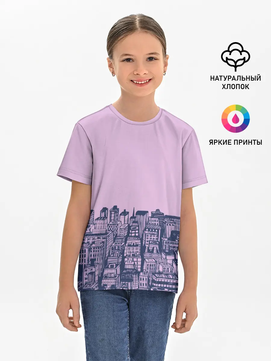 Детская базовая футболка / город