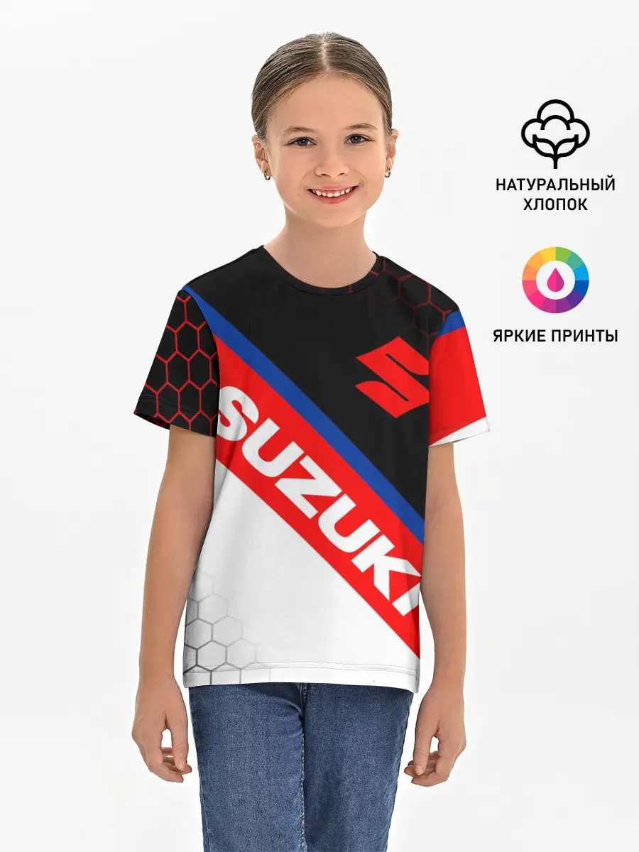 Детская базовая футболка / SUZUKI / СУЗУКИ / МОТОСПОРТ