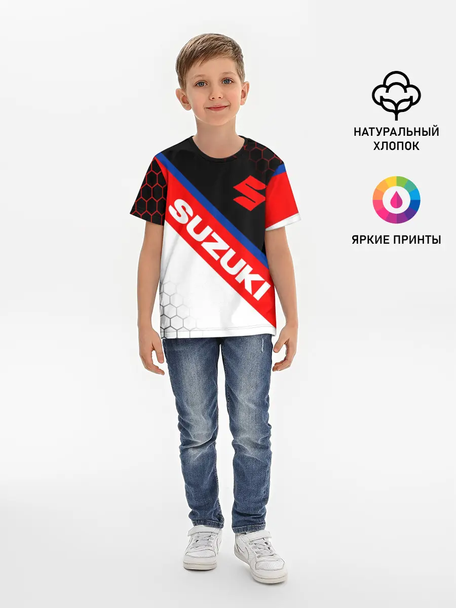 Детская базовая футболка / SUZUKI / СУЗУКИ / МОТОСПОРТ