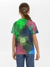 Детская базовая футболка / Разноцветный геометрический уз