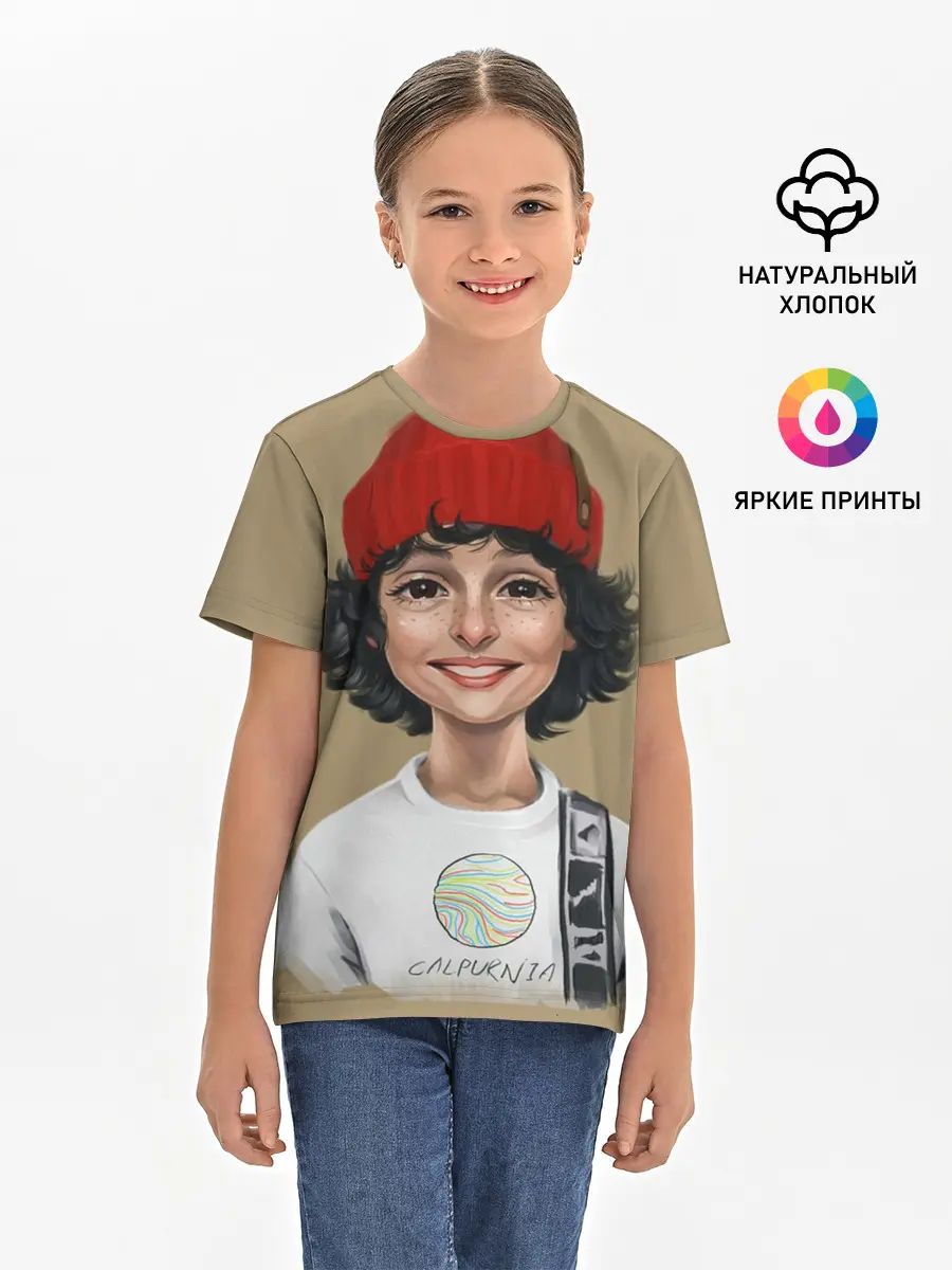 Детская базовая футболка / finn wolfhard