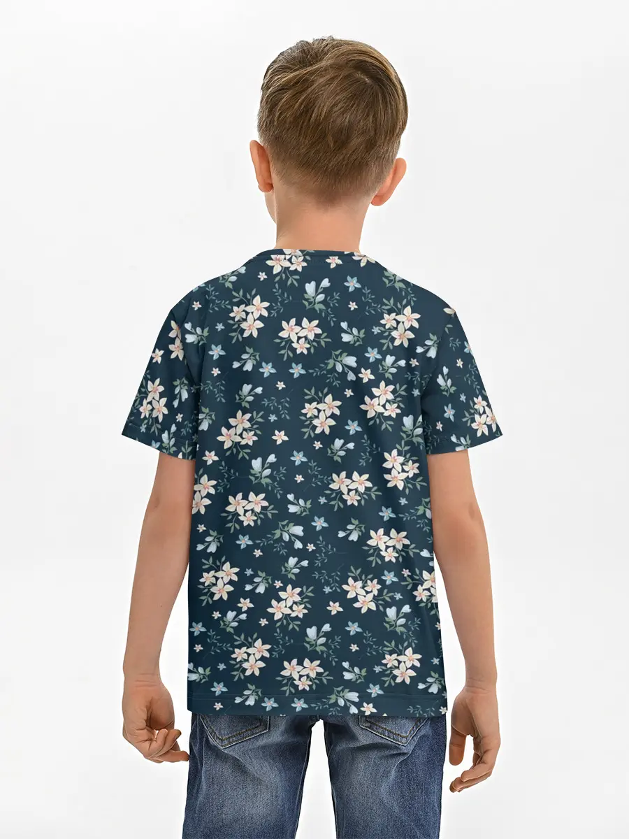 Детская базовая футболка / Цветочки