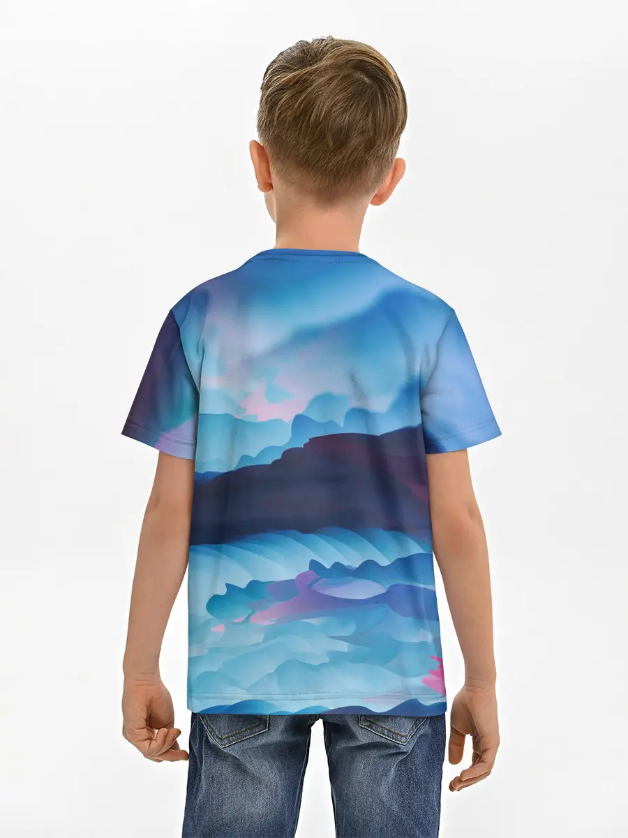 Детская базовая футболка / Грозовые мазки