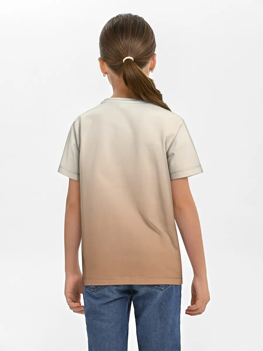 Детская базовая футболка / Лисица рисунок