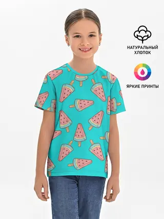 Детская базовая футболка / Ice cream Watermelon