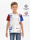 Детская базовая футболка / BLUE WHITE & RED