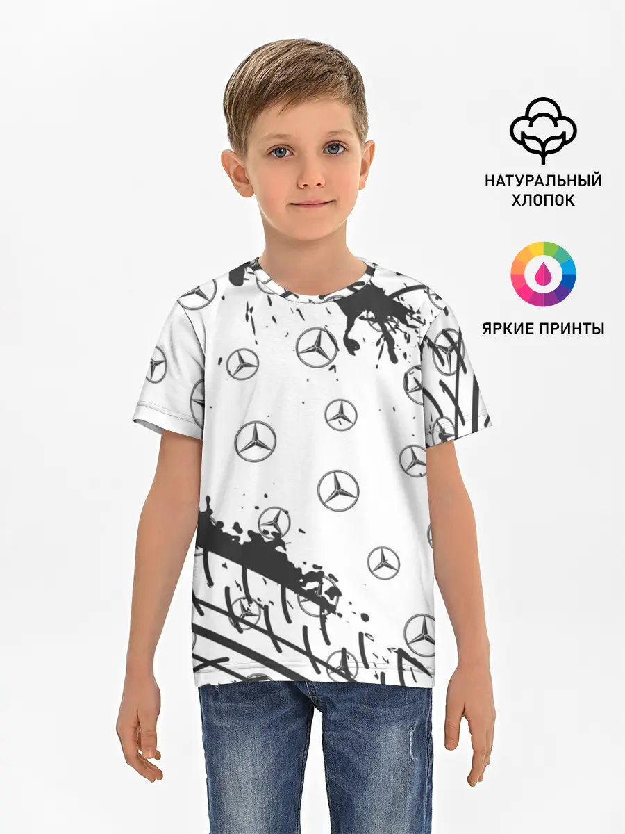 Детская базовая футболка / MERCEDES / МЕРСЕДЕС