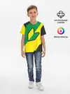 Детская базовая футболка / JDM GREEN YELLOW LOGO