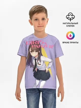 Детская базовая футболка / Девушки и Танки