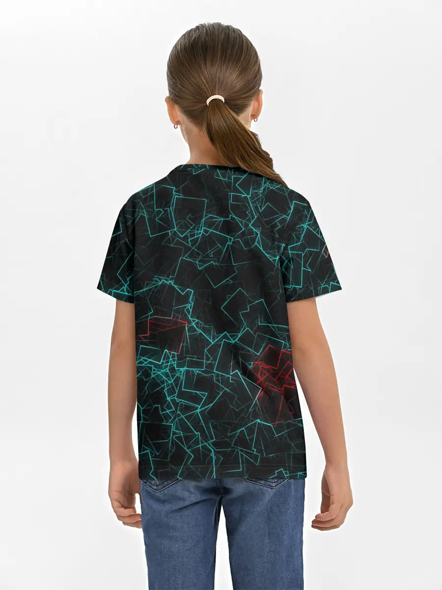 Детская базовая футболка / текстура