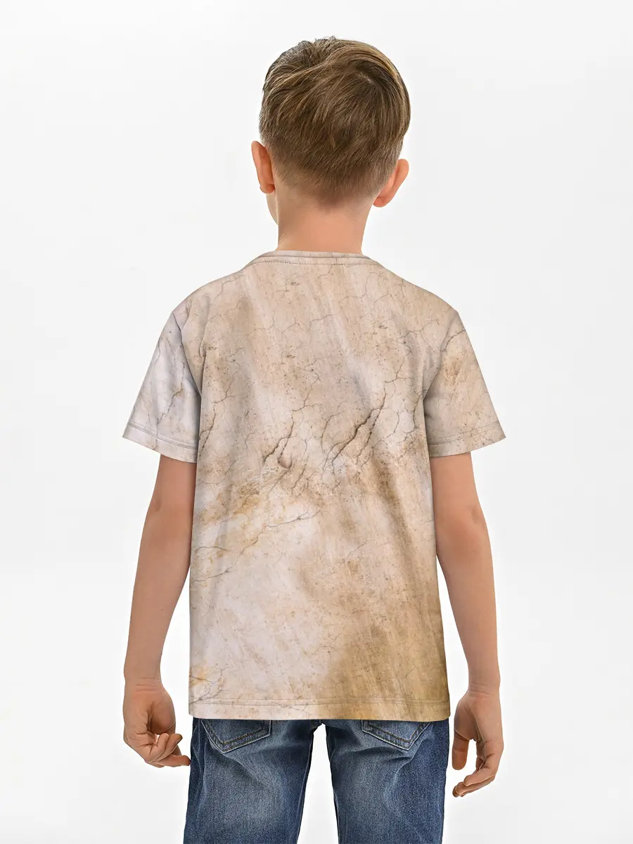 Детская базовая футболка / Микеланджело сотворение Адама