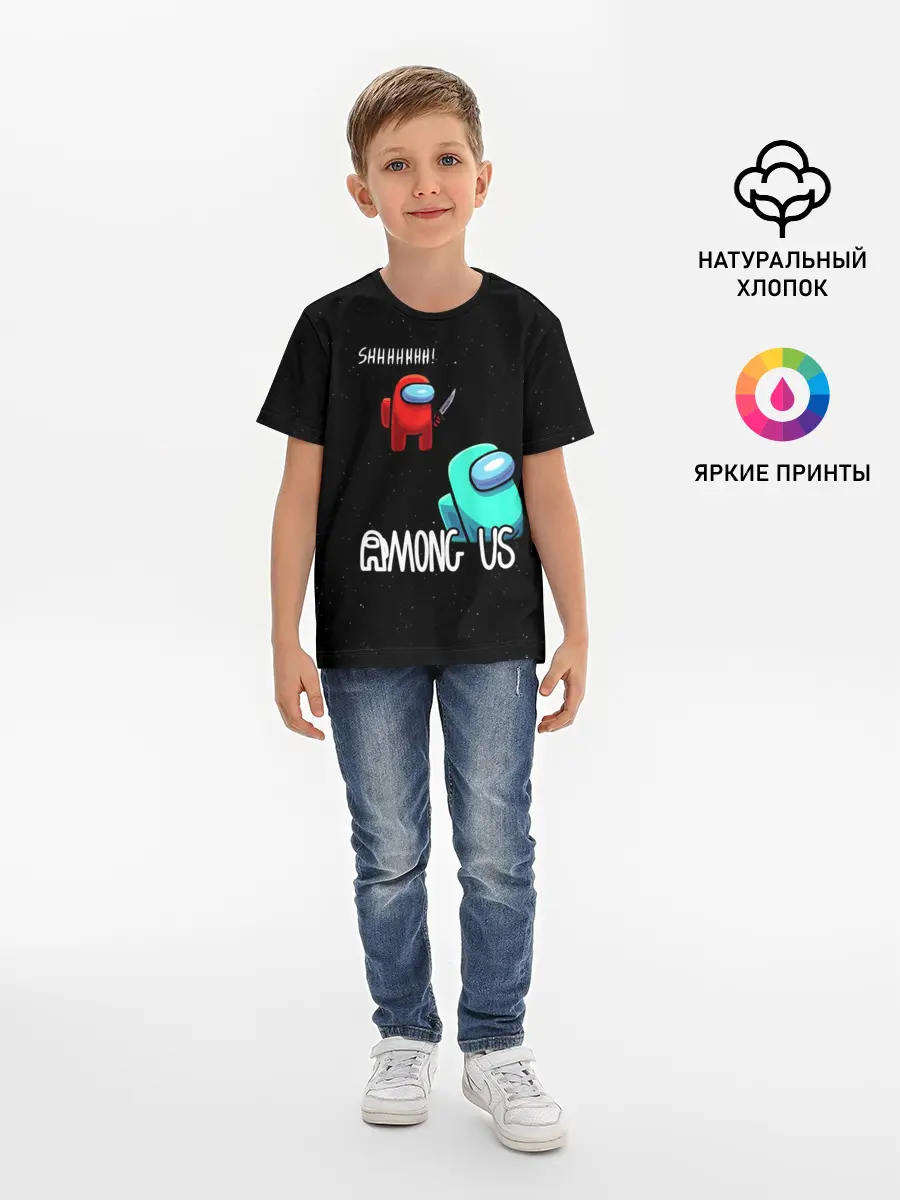 Детская базовая футболка / AMONG US