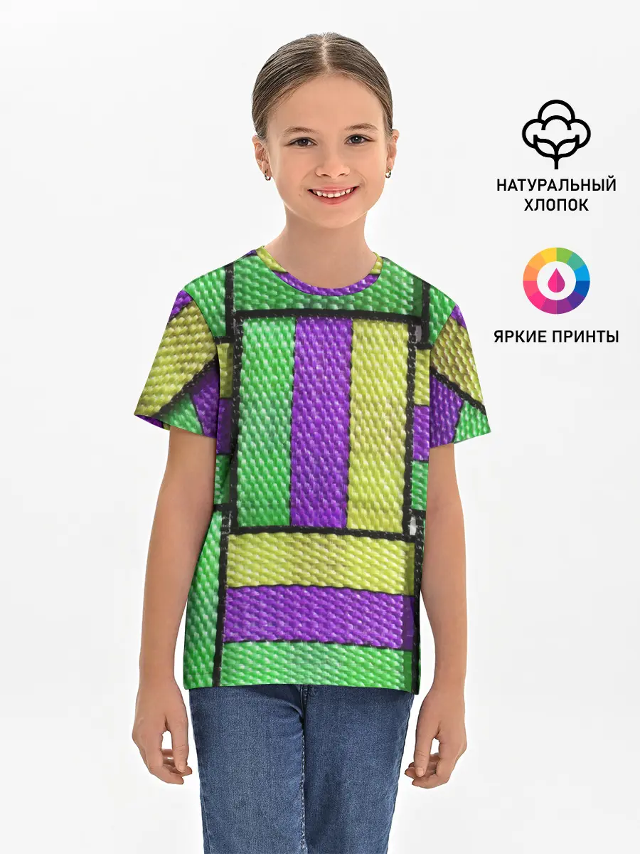 Детская базовая футболка / Цветные Ремешки