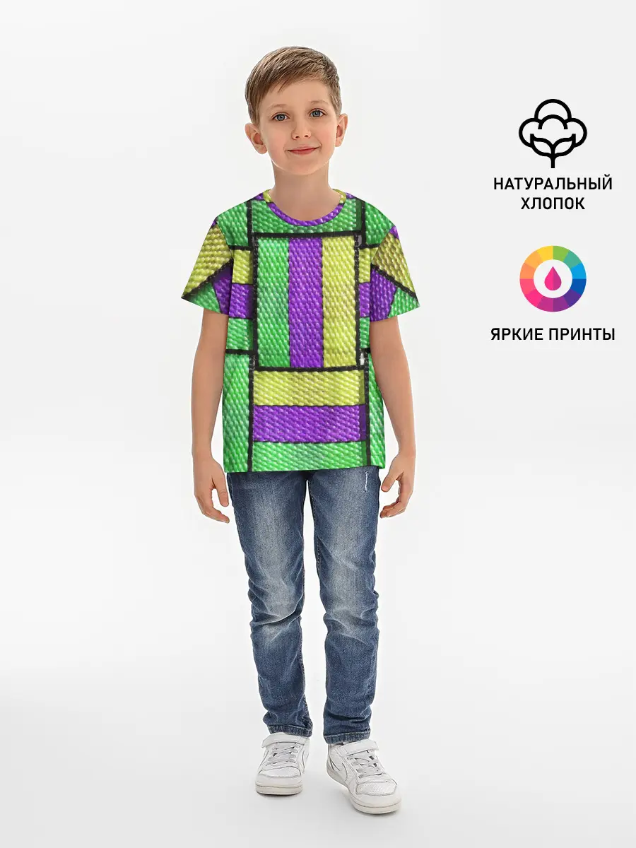 Детская базовая футболка / Цветные Ремешки