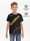 Детская базовая футболка / Skoda Gold | Шкода