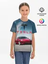 Детская базовая футболка / Tesla Model 3