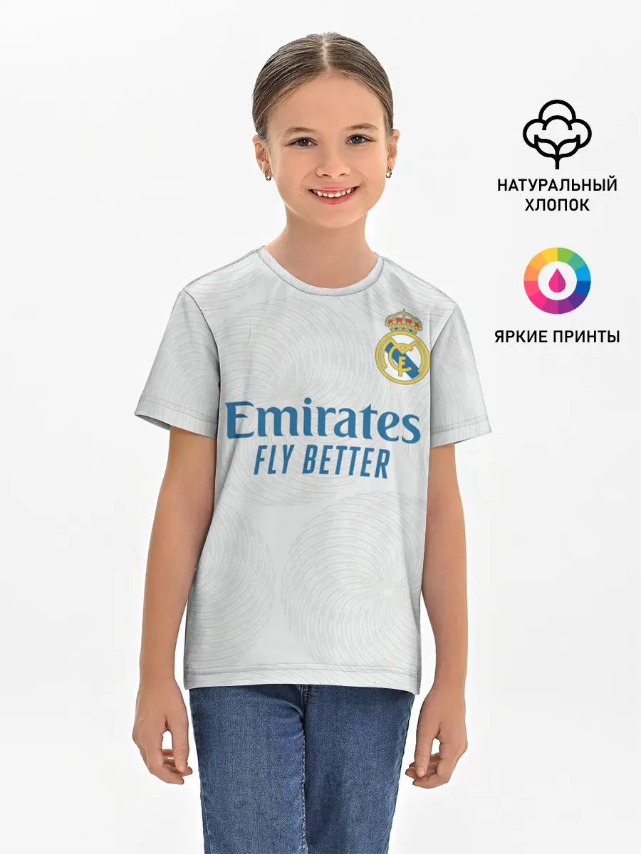 Детская базовая футболка / Каземиро Реал форма 2021/2022