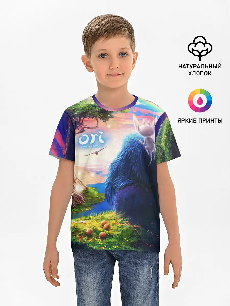 Детская базовая футболка / Ори и Блуждающие огоньки | Ori