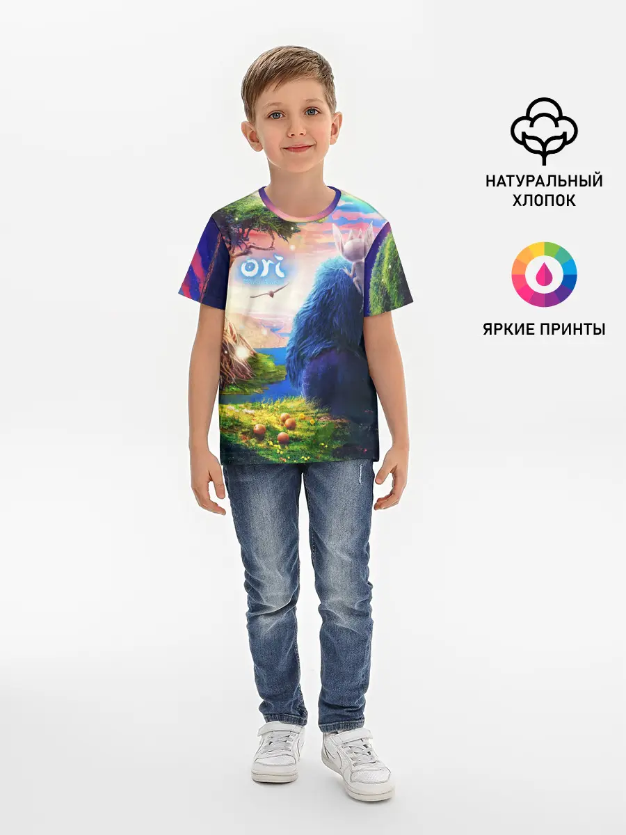 Детская базовая футболка / Ори и Блуждающие огоньки | Ori