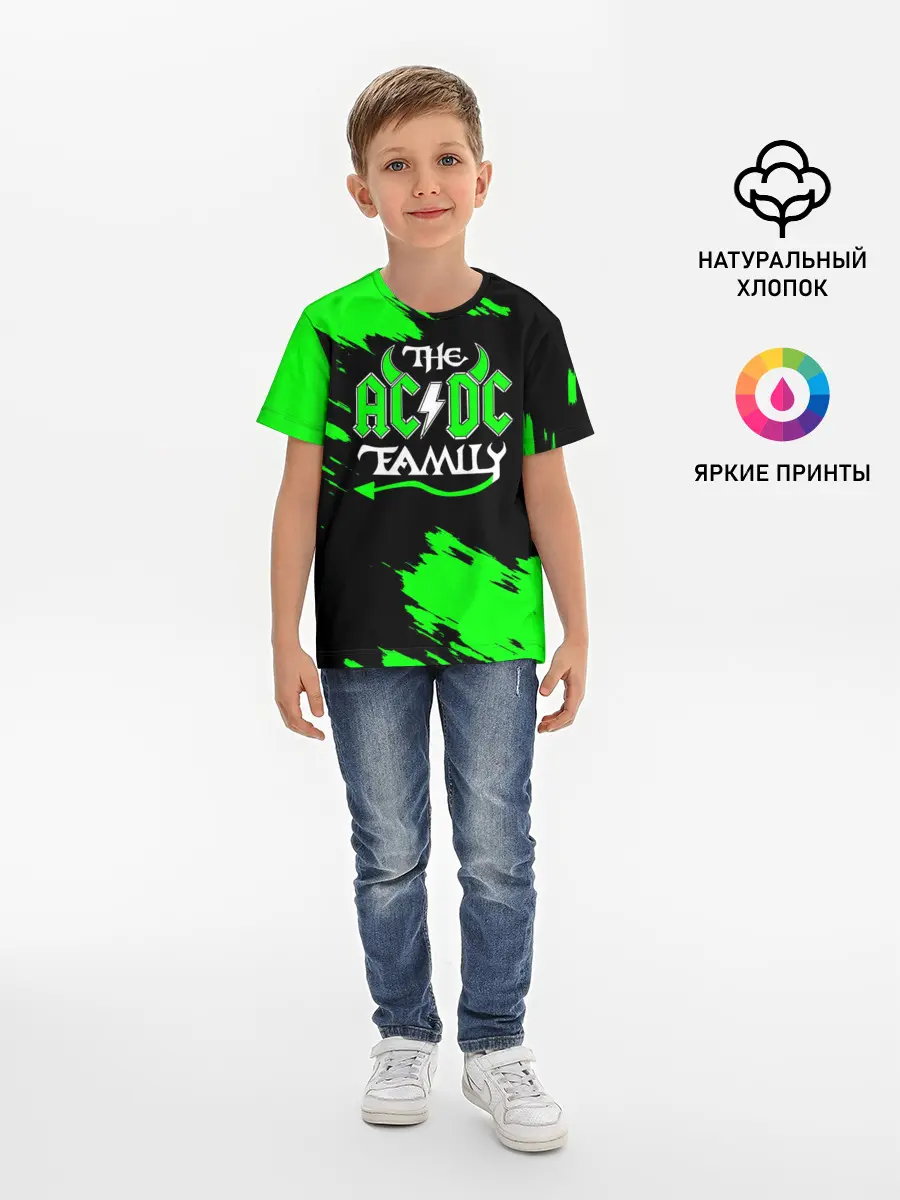 Детская базовая футболка / The AC/DC famely
