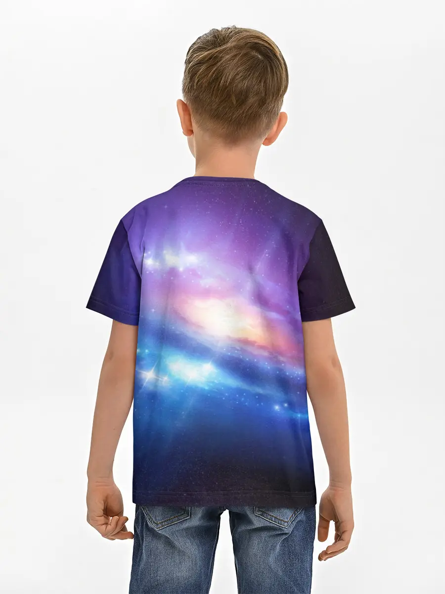 Детская базовая футболка / Абстракция космоса
