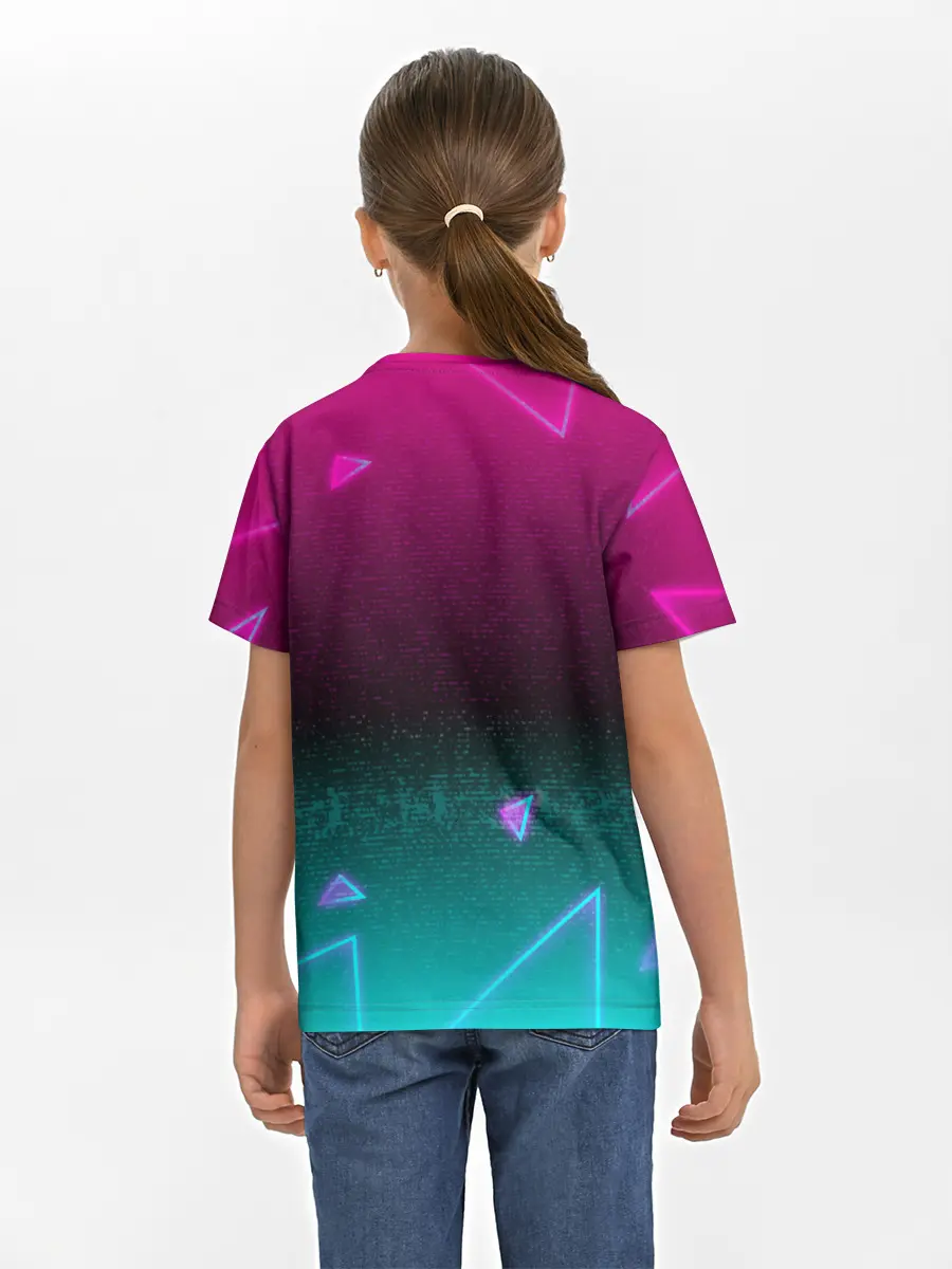 Детская базовая футболка / НЕОНОВЫЙ ЧУЖОЙ