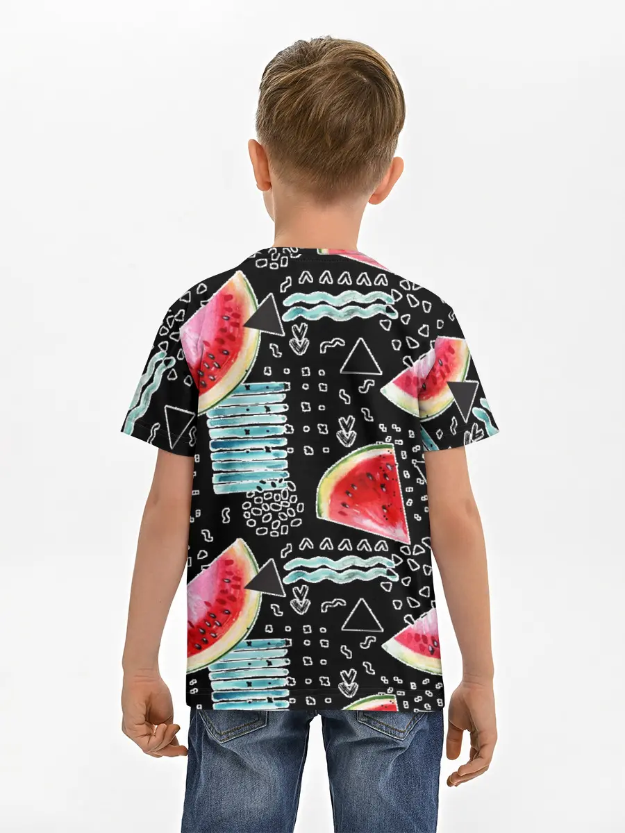 Детская базовая футболка / сладкий арбуз