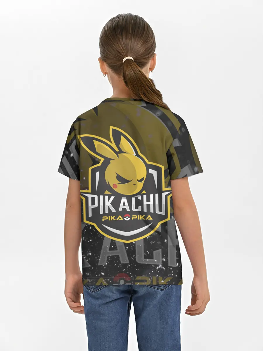 Детская базовая футболка / Спорт Пикачу
