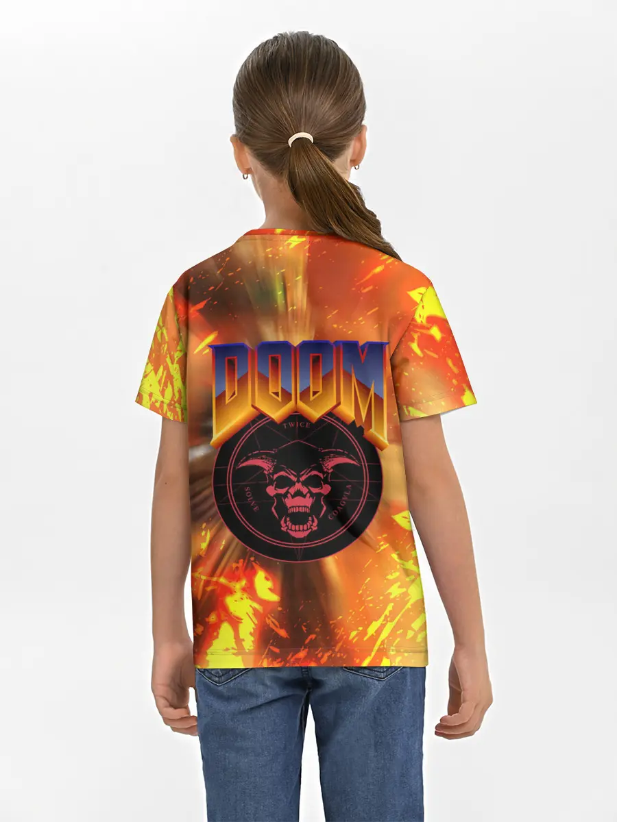 Детская базовая футболка / Doom ART