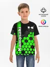 Детская базовая футболка / KAWASAKI / КАВАСАКИ