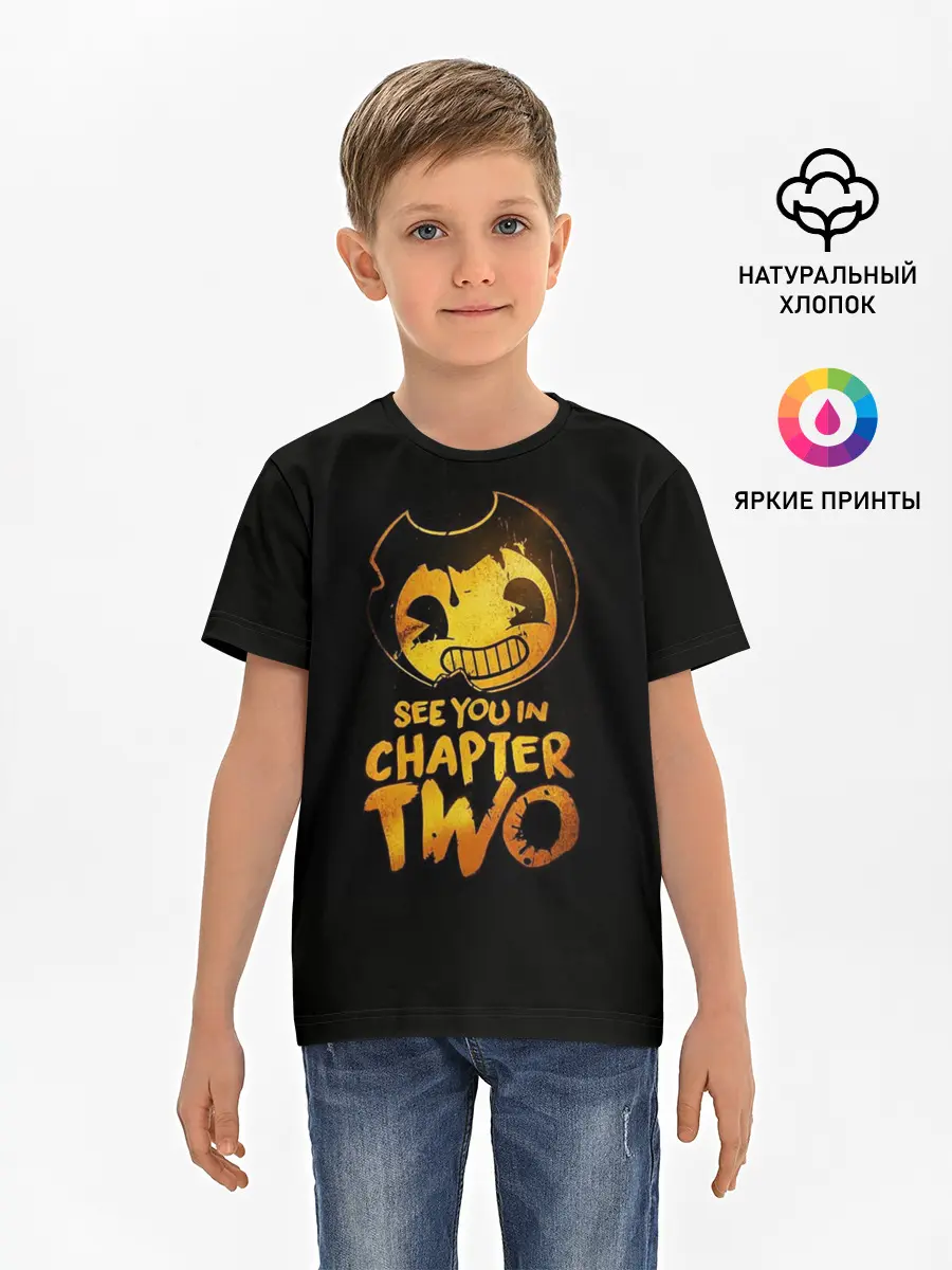 Детская базовая футболка / Bendy And The Ink Machine