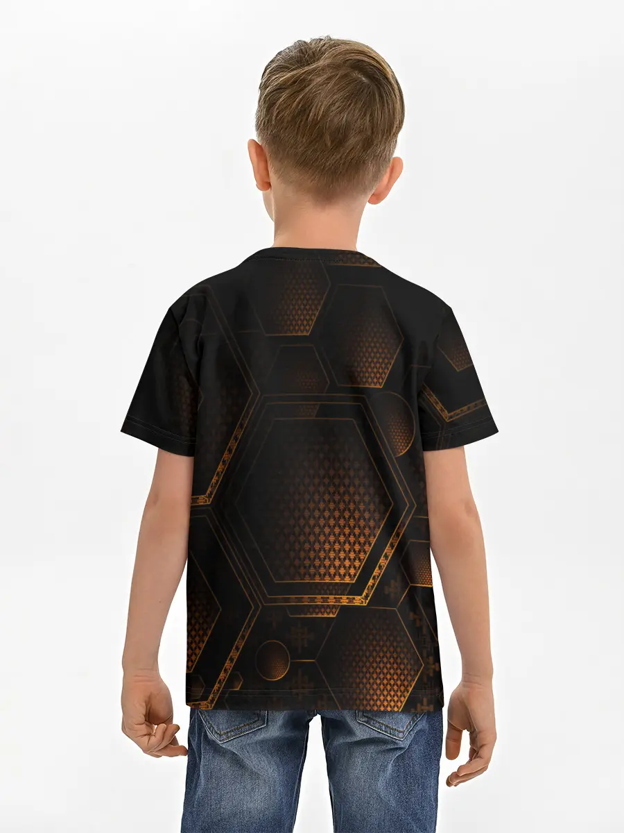 Детская базовая футболка / текстура