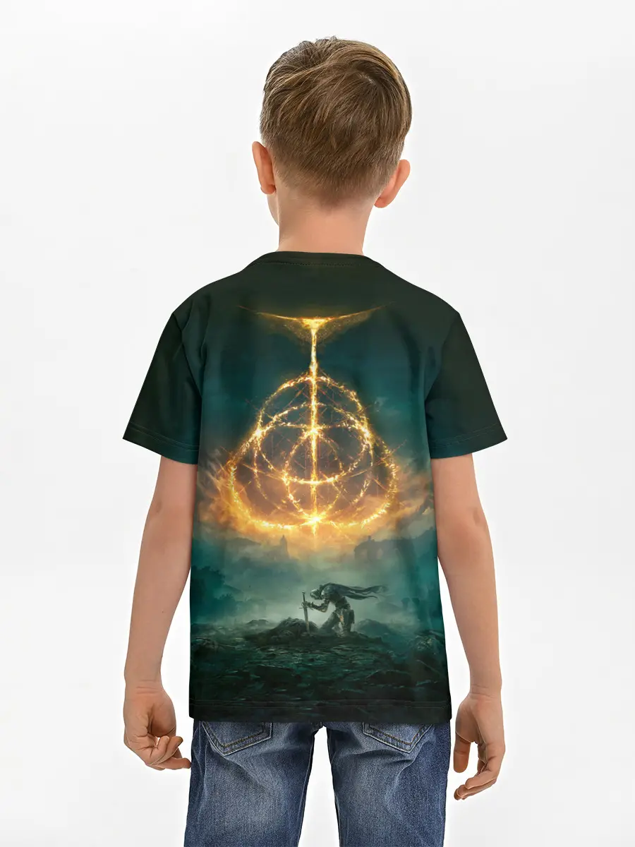 Детская базовая футболка / Elden Ring Game Art