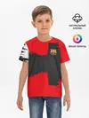 Детская базовая футболка / BARCELONA SPORT RED