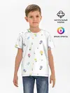 Детская базовая футболка / Цветы и бабочки