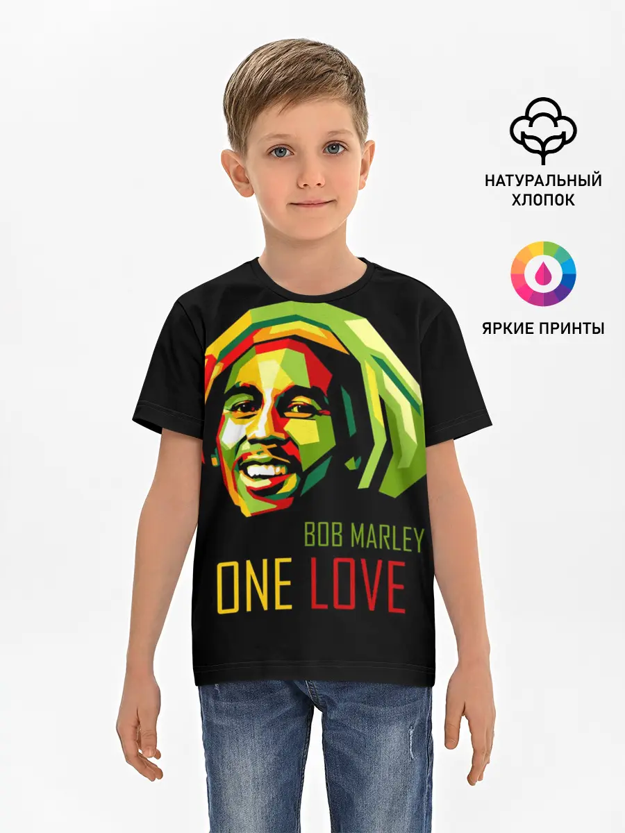Детская базовая футболка / Боб Марли