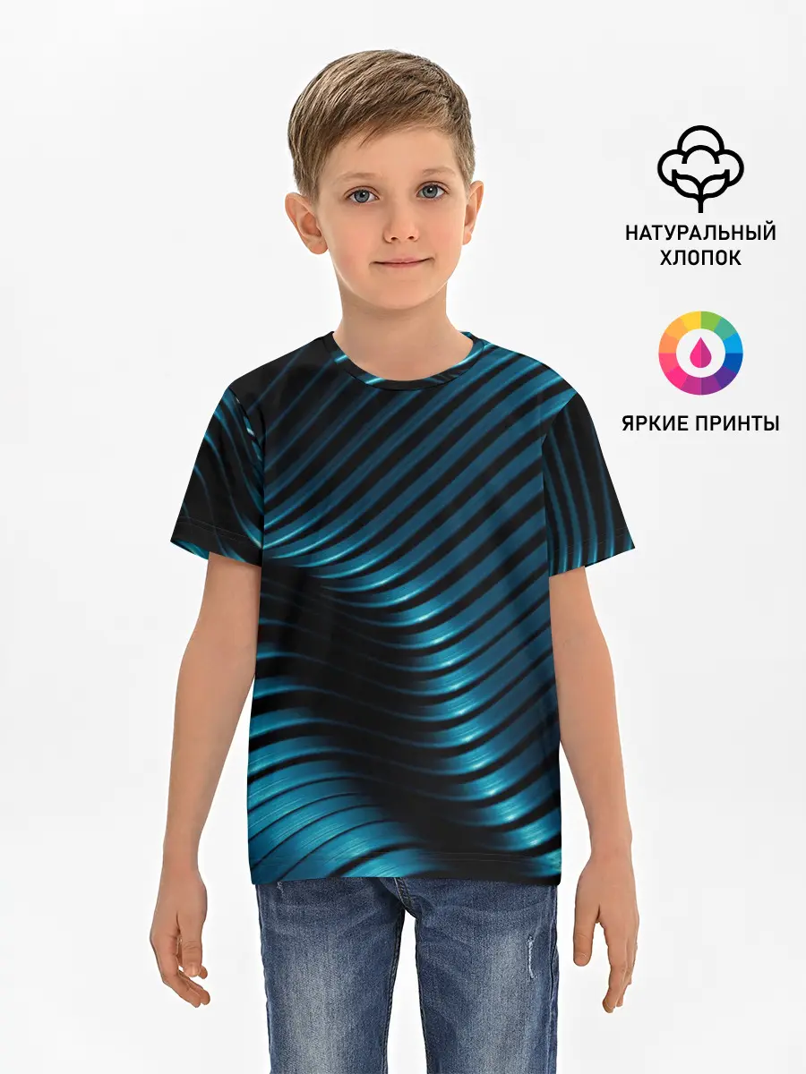Детская базовая футболка / Плавность,