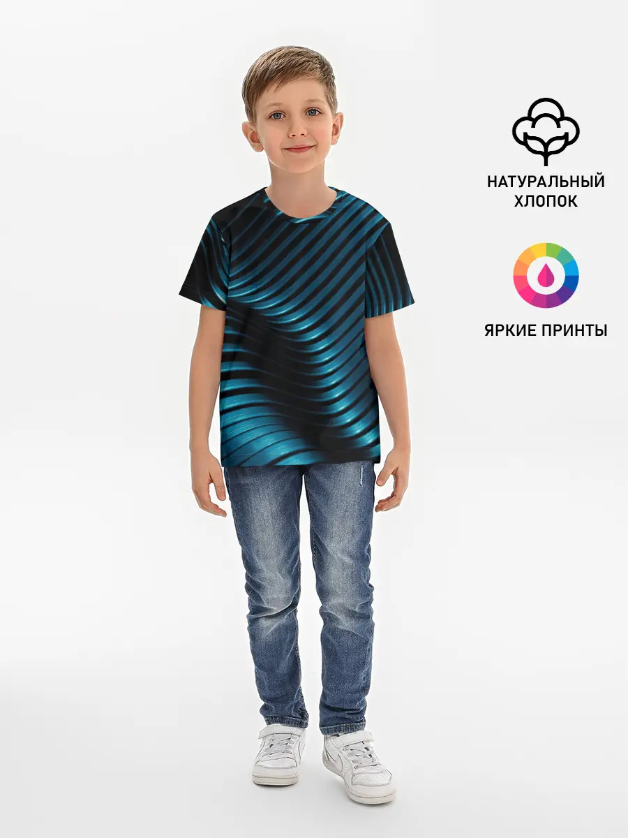Детская базовая футболка / Плавность,