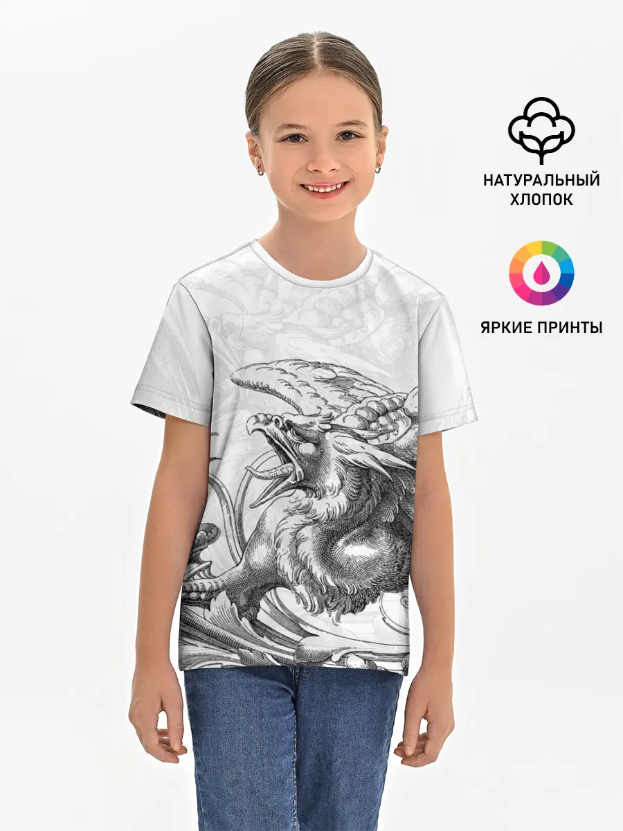 Детская базовая футболка / Грифон