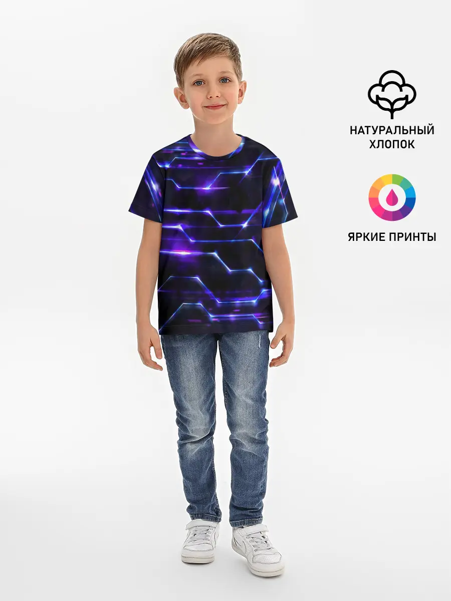Детская базовая футболка / Технологии будущее нано броня
