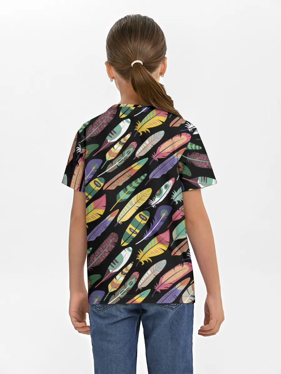 Детская базовая футболка / Feathers 2022