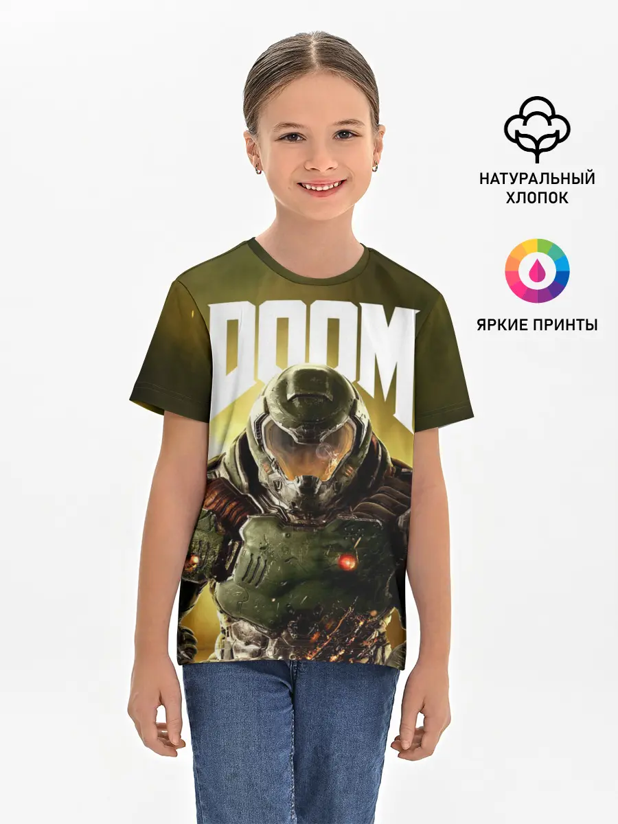 Детская базовая футболка / DOOM