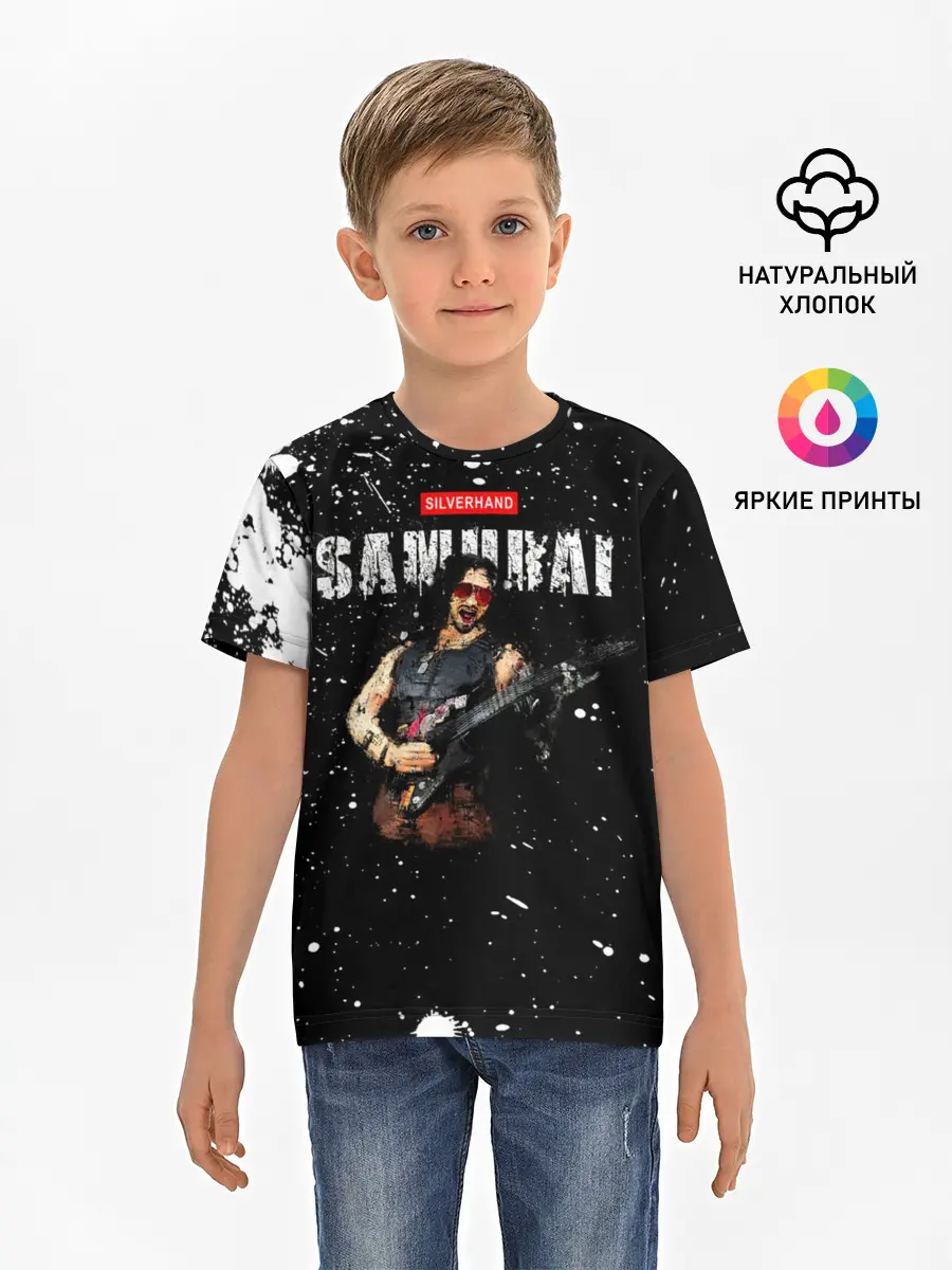 Детская базовая футболка / SAMURAI Cyberpunk 2077
