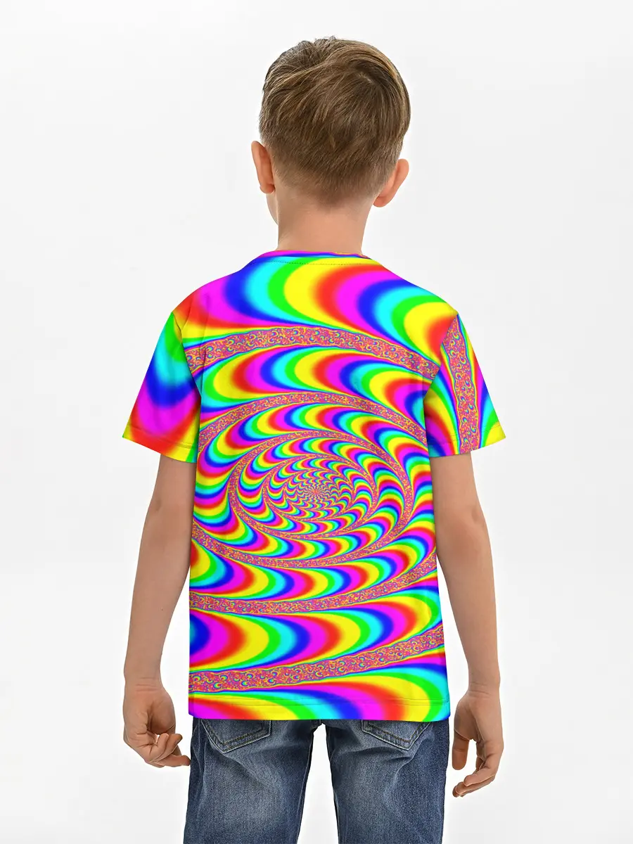 Детская базовая футболка / Оптическая текстура