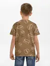 Детская базовая футболка / Кофейный узор