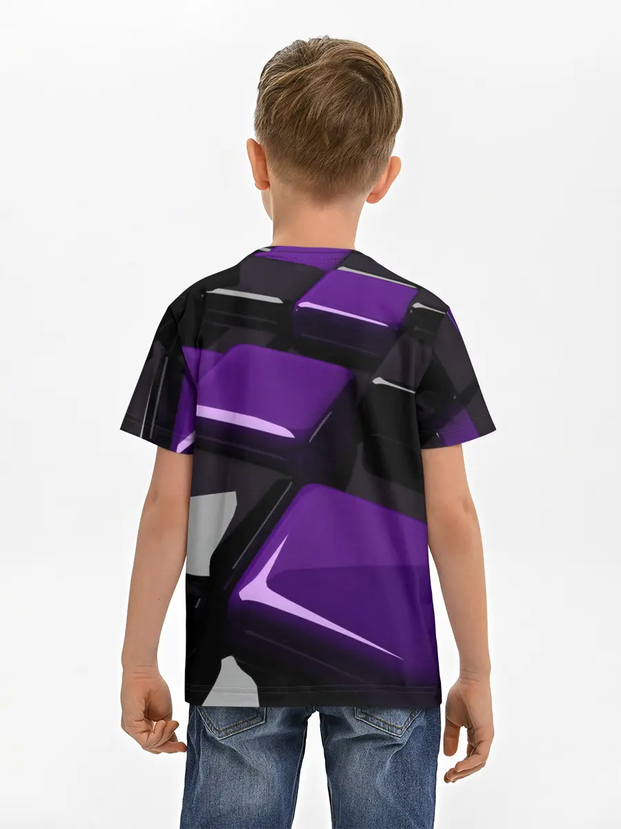 Детская базовая футболка / НЕОНОВАЯ ГЕОМЕТРИЯ