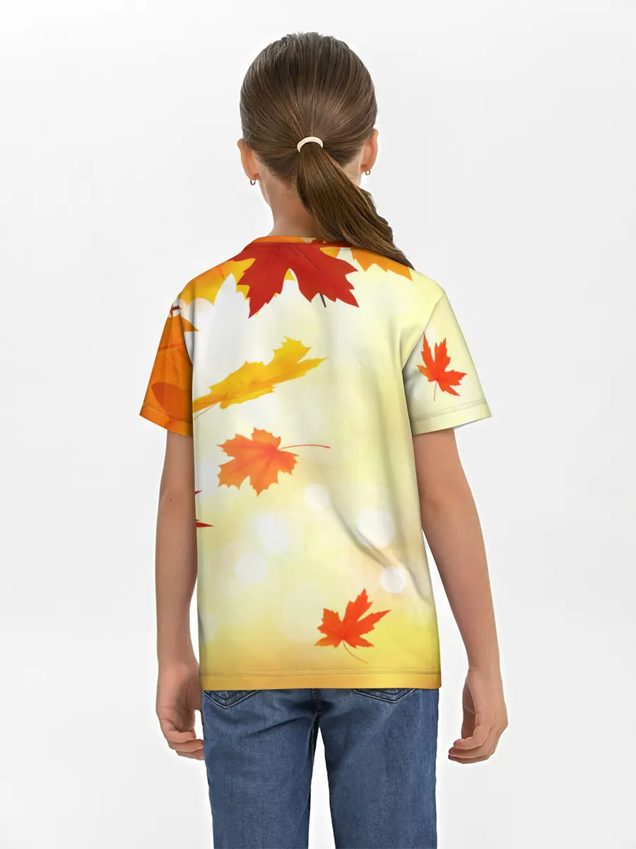Детская базовая футболка / ПАДАЮЩИЙ КЛЕН | ОСЕННЯЯ
