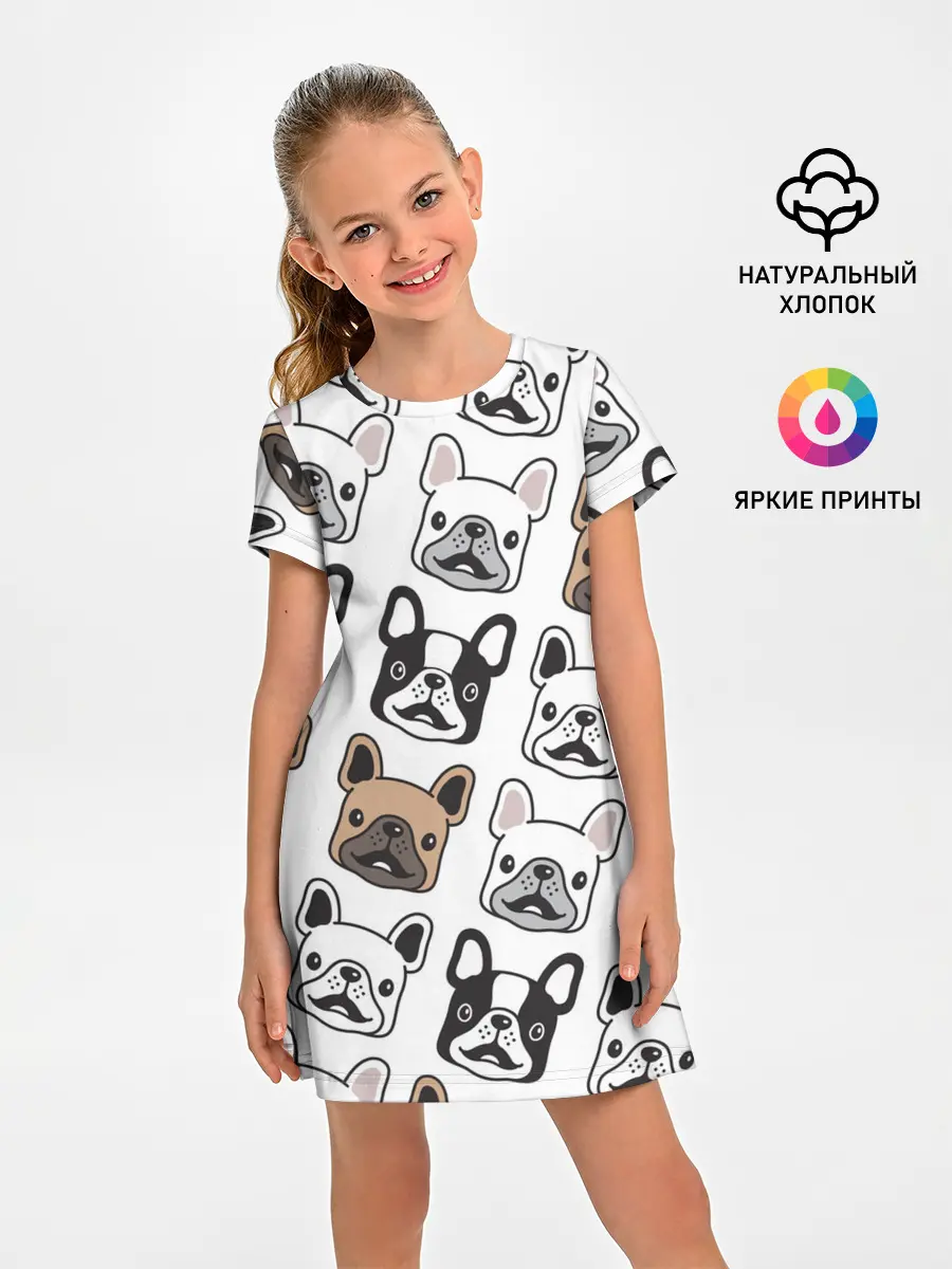 Детское платье / БОСТОН ТЕРЬЕР | BOSTON TERRIER