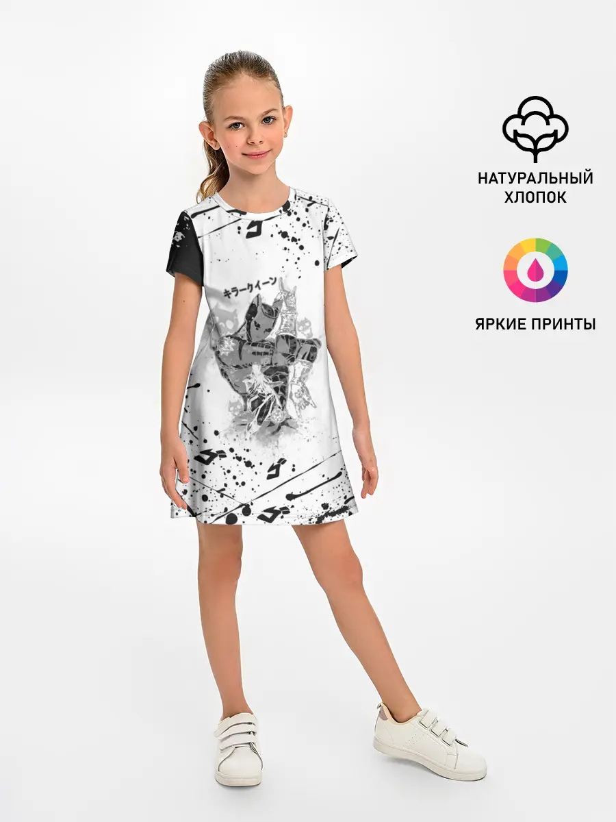 Детское платье / KILLER QUEEN черные брызги